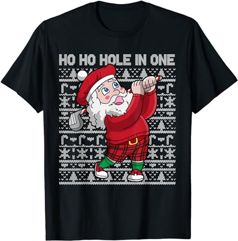 Holochain T-shirt Christmas Golf Santa Claus