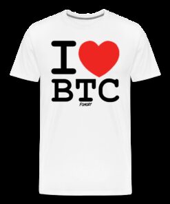 I Heart BTC Bitcoin T-Shirt