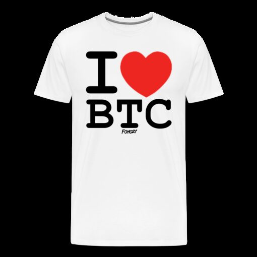 I Heart BTC Bitcoin T-Shirt