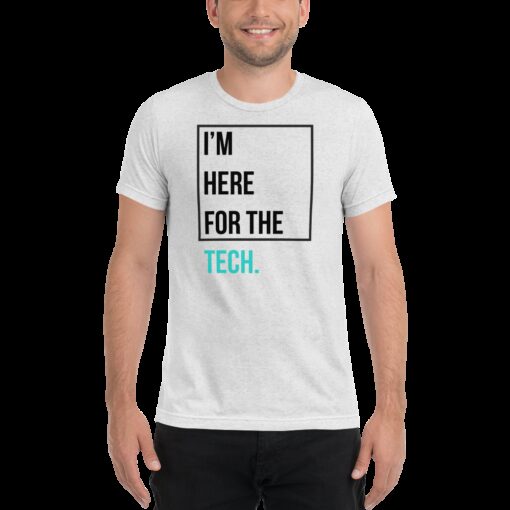 I’m here for the tech (Zilliqa) – Men’s Tri-Blend T-Shirt
