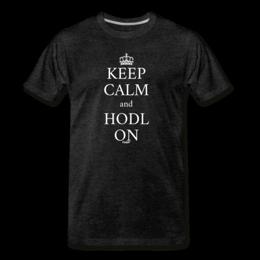 Keep Calm and HODL On Bitcoin T-Shirt