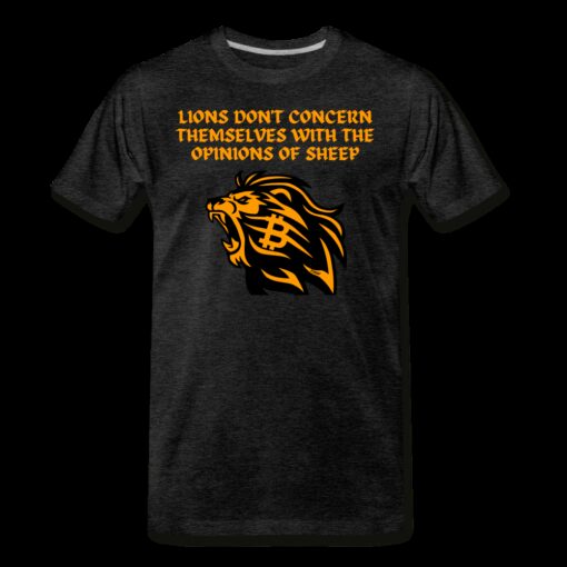 Lions Don’t Concern Themselves With The Opinions of Sheep Bitcoin T-Shirt