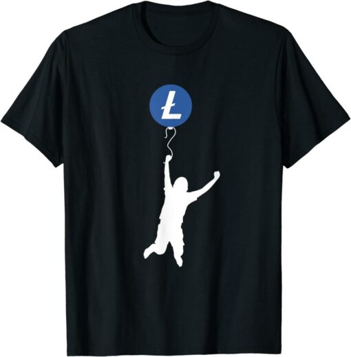 Litecoin T-Shirt Boy With Balloon Cryptocurrency LTC