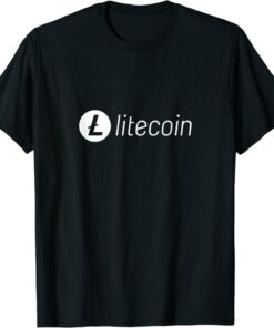 Litecoin T-Shirt Logo Crypto Currency Blockchain Blockchain