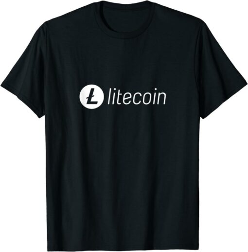 Litecoin T-Shirt Logo Crypto Currency Blockchain Blockchain