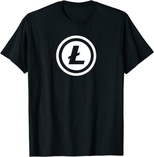 Litecoin T-Shirt Logo L Symbol Coin Crypto Currency