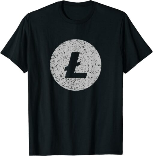 Litecoin T-Shirt Ltc Crypto Vintage Logo Blockchain