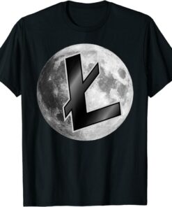 Litecoin T-Shirt Moon Blockchain Logo Crypto Money Ltc Meme