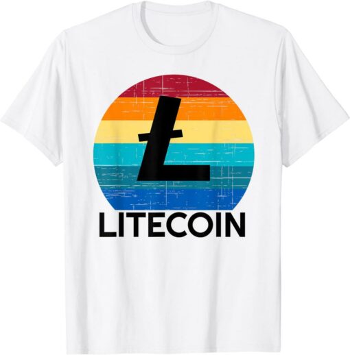 Litecoin T-Shirt Vintage Hodl Investor Miner Cryptocurrency