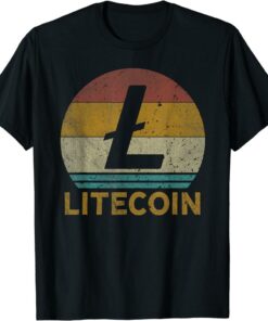 Litecoin T-Shirt Vintage Miner Cryptocurrency Blockchain