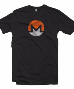 Monero XMR Crypto Aged Symbol T-shirt