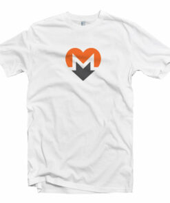 Monero XMR Crypto Heart Symbol T-shirt