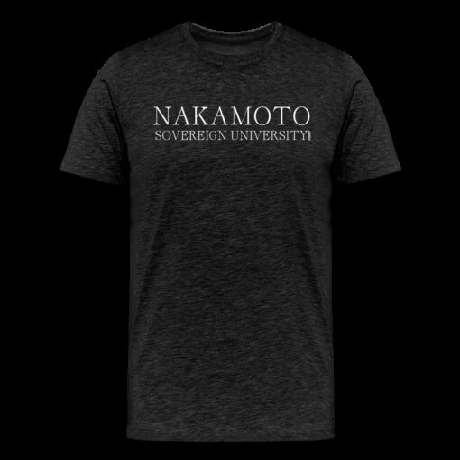 Nakamoto Sovereign University (White Lettering) Bitcoin T-Shirt
