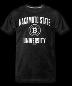Nakamoto State University (White) Bitcoin T-Shirt