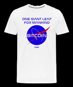 One Giant Leap For Mankind Bitcoin T-Shirt