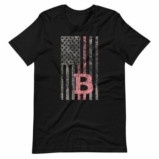 Pink Vintage American Flag Patriot T-Shirt