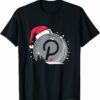 Polkadot T-Shirt Christmas Santa Hat Polkadot Dot T-Shirt