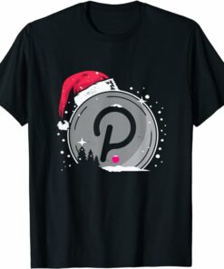 Polkadot T-Shirt Christmas Santa Hat Polkadot Dot T-Shirt