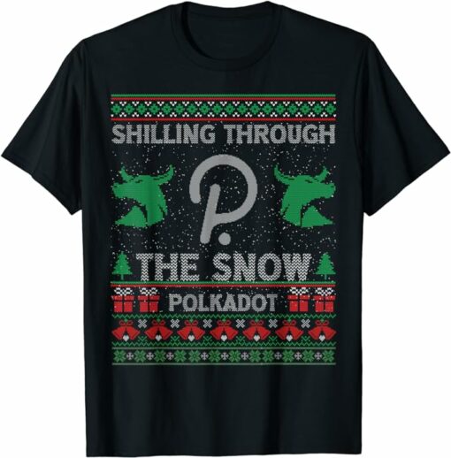 Polkadot T-Shirt Shilling Through The Snow Polkadot T-Shirt