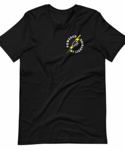 Powered By Lightning T-Shirt  Front and back design