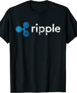 Ripple T-Shirt Logo Crypto Xrp Coin Hodler Fan Funny