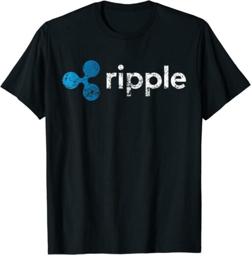 Ripple T-Shirt Logo Crypto Xrp Coin Hodler Fan Funny