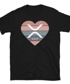 Ripple T-Shirt Xrp Heart Sunset Xrp Crypto Cryptocurrency