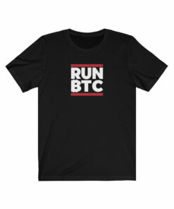 Run Bitcoin BTC t-shirt Monster Digital