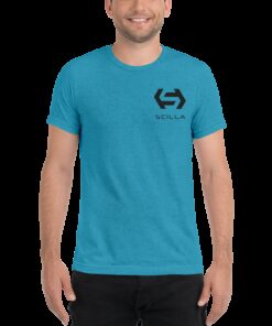 Scilla – Men’s Embroidered Tri-Blend T-Shirt