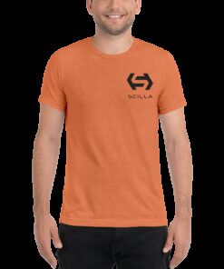 Scilla – Men’s Embroidered Tri-Blend T-Shirt 4 Scilla Men's Embroidered Tri Blend T Shirt 3