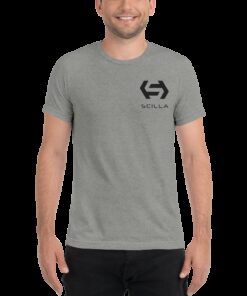 Scilla – Men’s Embroidered Tri-Blend T-Shirt 7 Scilla Men's Embroidered Tri Blend T Shirt 6