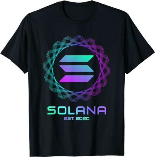 Solana T-Shirt Establish 2020 Solana Sol T-Shirt