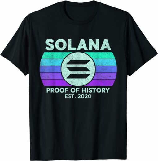 Solana T-Shirt Proof Of History Solana Sol T-Shirt