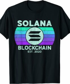 Solana T-Shirt Retro Solana Sol Coin T-Shirt