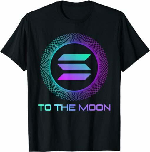 Solana T-Shirt Solana Sol To The Moon T-Shirt