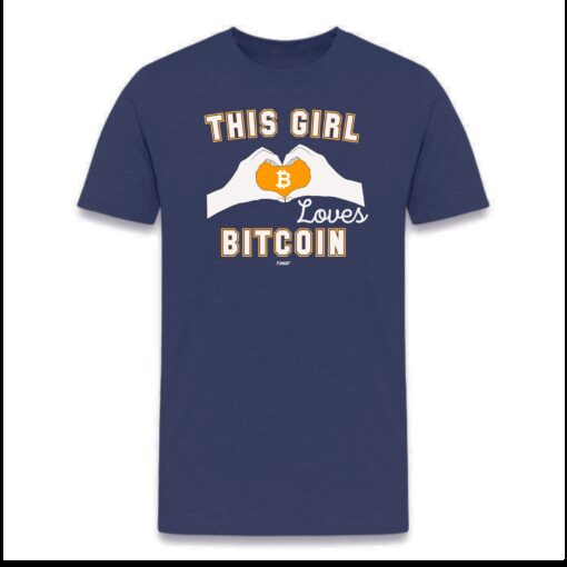 This Girl Loves Bitcoin T-Shirt