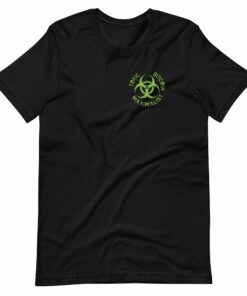 Toxic Bitcoin Maximalist Left Chest Badge T-Shirt