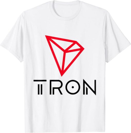 Tron T-Shirt Classic Logo Crypto Currency TRX Trendy