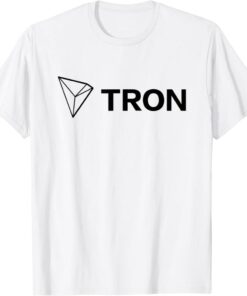 Tron T-Shirt Cryptocurrency Trx Coin Blockchain Logo