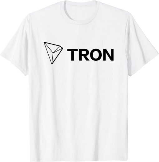Tron T-Shirt Cryptocurrency Trx Coin Blockchain Logo