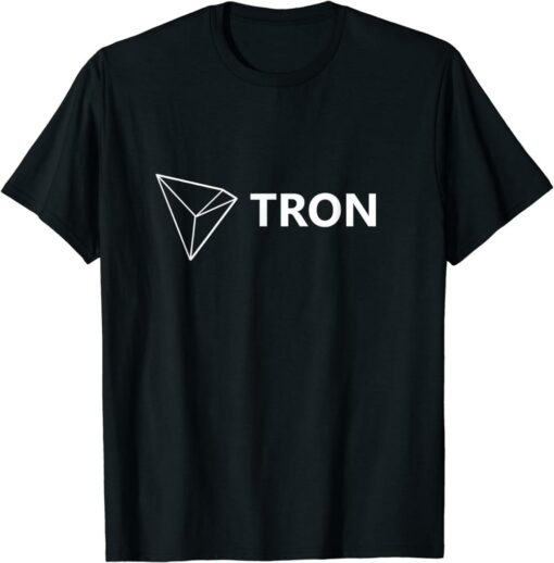 Tron T-Shirt Logo Cryptocurrency Coin Blockchain Logo