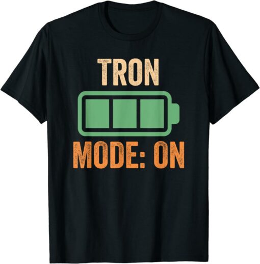 Tron T-Shirt Mode On Crypto Coin Blockchain Logo Funny Cool