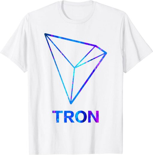 Tron T-Shirt Official Logo Trx Cryptocurrency Coin Cool