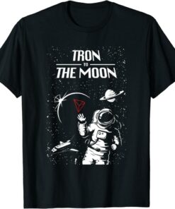 Tron T-Shirt To The Moon Funny Logo Gear Coin Blockchain