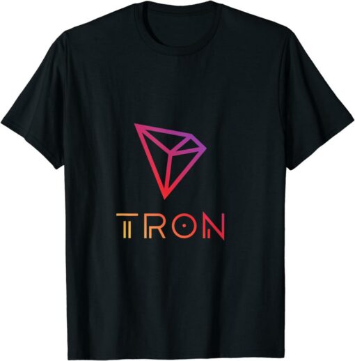 Tron T-Shirt Trx Logo Cryptocurrency Coin Blockchain