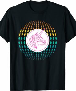Uniswap T-Shirt Color Sphere Cryptocurrency Logo T-Shirt