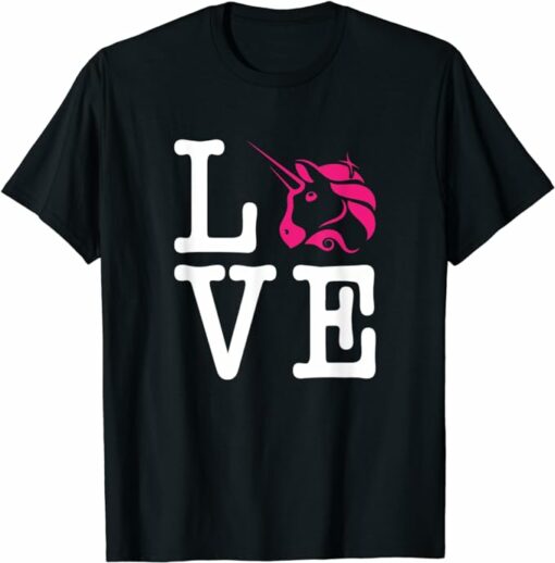 Uniswap T-Shirt Love Uniswap Token Lovers T-Shirt