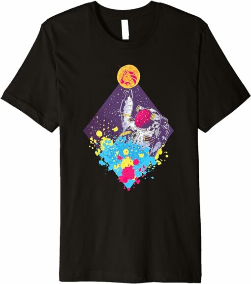 Uniswap T-Shirt Splatter Paint Art Moon T-Shirt