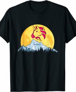 Uniswap T-Shirt Unicorn Giant Moon Cryptocurrency T-Shirt