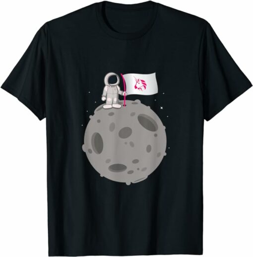 Uniswap T-Shirt Uniswap Token Moon Flag T-Shirt